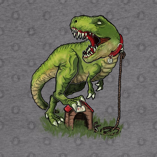 Domesticated Tyrannosaurus by raxarts